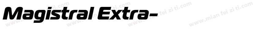 Magistral Extra字体转换